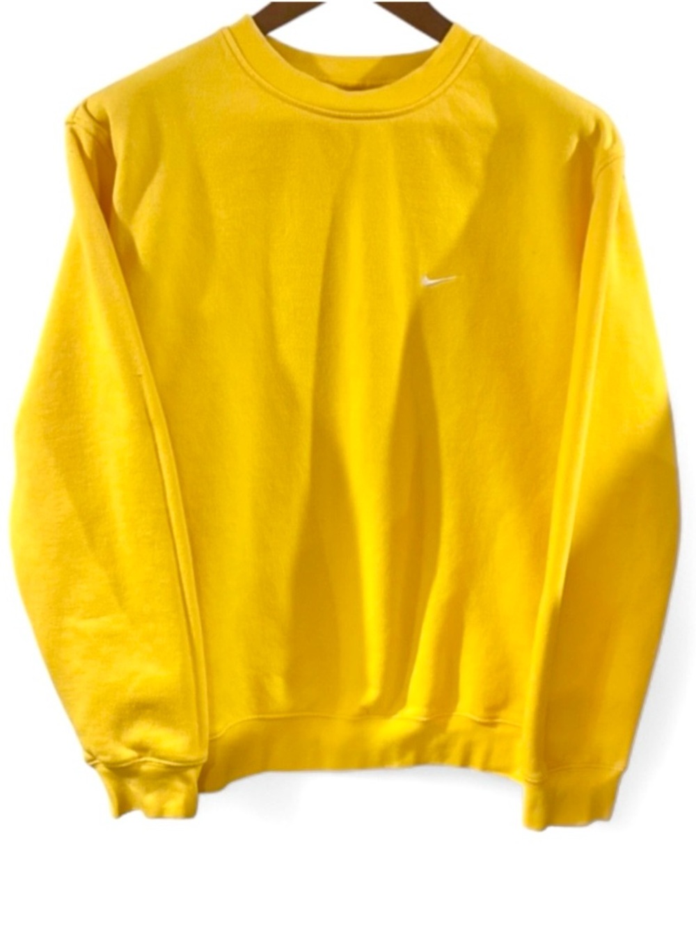 Y2K Nike Bright Yellow Crewneck Sweatshirt Size Men’s Large